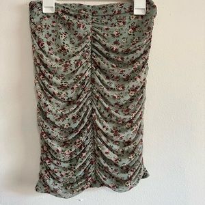 Print floral skirt